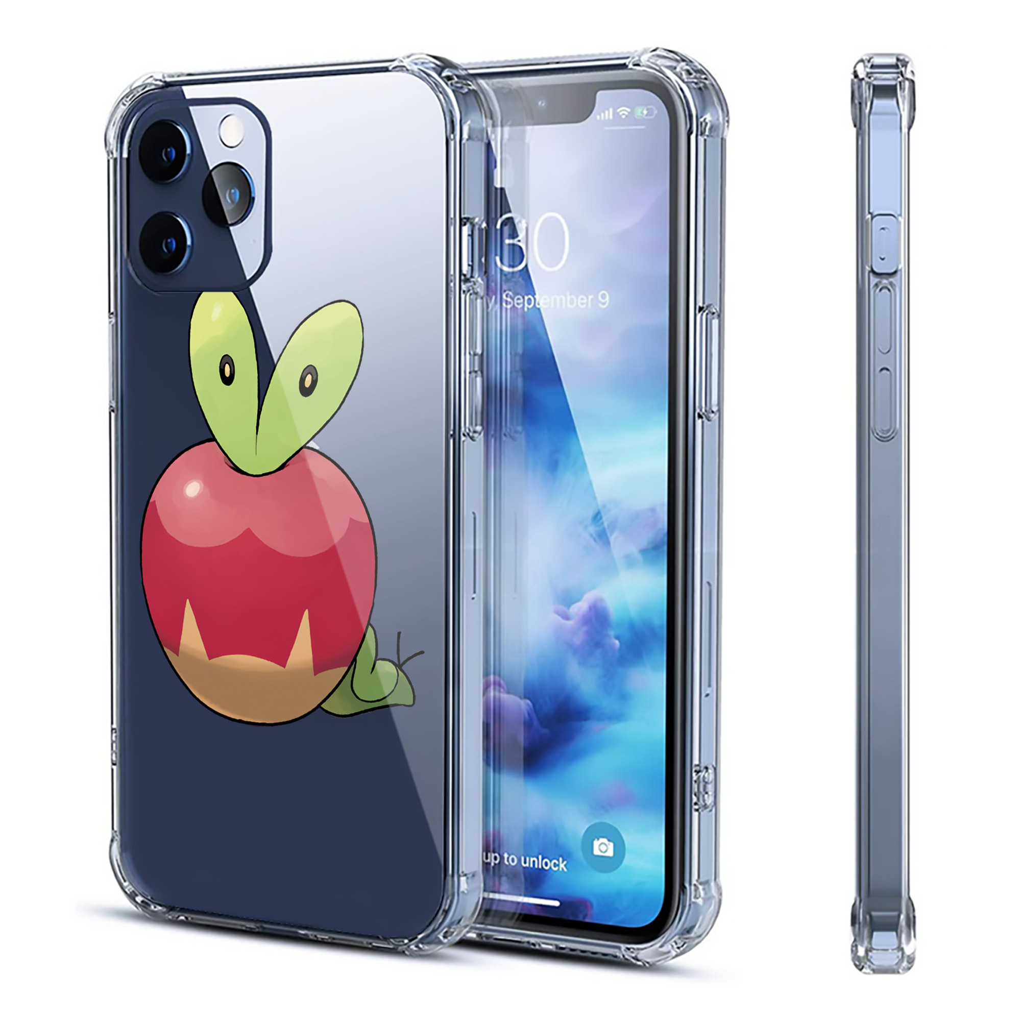 （画像用） ポケットモンスター Pokémon 【iPhone 12シリーズ対応】透明スマホケース（クリアソフトケース）